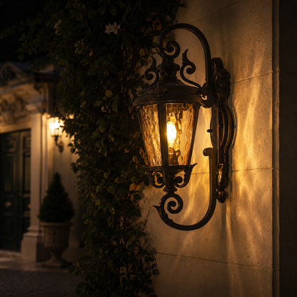 Luxury Vintage Outdoor Wall Lantern